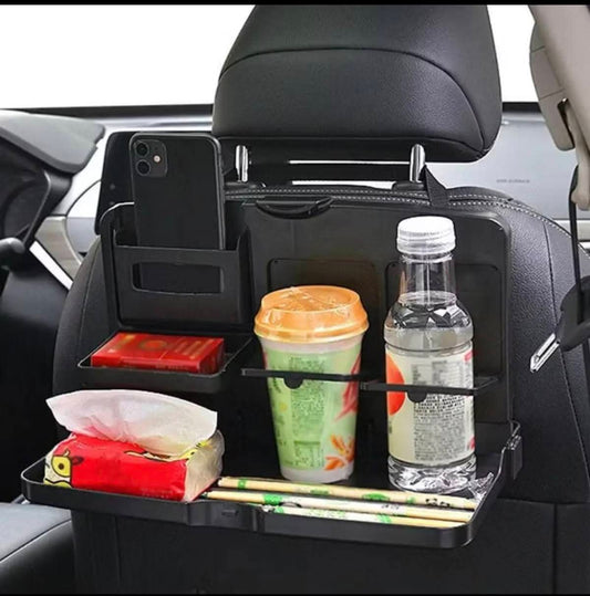 Le Plateau Magique de Rangement 3 en 1 pour renforcer le confort de Votre Voiture – Mangez, Travaillez et Voyagez Sans Stress !